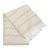 Alpaca blend throw, 'Wheat Field' - Zigzag Motif Alpaca Blend Throw in Wheat from Peru (image 2c) thumbail