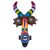 Ceramic mask, 'Colorful Devil' - Colorful Ceramic Devil Mask Handcrafted in Peru (image 2a) thumbail