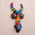 Ceramic mask, 'Colorful Devil' - Colorful Ceramic Devil Mask Handcrafted in Peru (image 2b) thumbail
