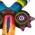 Ceramic mask, 'Colorful Devil' - Colorful Ceramic Devil Mask Handcrafted in Peru (image 2c) thumbail