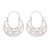 Sterling silver filigree hoop earrings, 'Crescent Delight' - Sterling Silver Filigree Hoop Earrings from Peru (image 2a) thumbail
