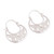 Sterling silver filigree hoop earrings, 'Crescent Delight' - Sterling Silver Filigree Hoop Earrings from Peru (image 2c) thumbail