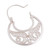 Sterling silver filigree hoop earrings, 'Crescent Delight' - Sterling Silver Filigree Hoop Earrings from Peru (image 2d) thumbail