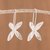 Sterling silver filigree drop earrings, 'Mystic Bloom' - Floral Sterling Silver Filigree Drop Earrings from Peru thumbail