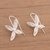 Sterling silver filigree drop earrings, 'Mystic Bloom' - Floral Sterling Silver Filigree Drop Earrings from Peru (image 2b) thumbail