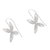 Sterling silver filigree drop earrings, 'Mystic Bloom' - Floral Sterling Silver Filigree Drop Earrings from Peru (image 2c) thumbail