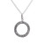 Sterling silver pendant necklace, 'Cosmic Circle' - Circular Sterling Silver Pendant Necklace Crafted in Peru (image 2a) thumbail