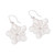 Sterling silver filigree dangle earrings, 'Enchanted Petals' - Handcrafted Sterling Silver Filigree Dangle Earrings (image 2c) thumbail