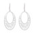 Sterling silver filigree dangle earrings, 'Oval Drops' - Oval Sterling Silver Filigree Dangle Earrings from Peru (image 2a) thumbail