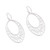 Sterling silver filigree dangle earrings, 'Oval Drops' - Oval Sterling Silver Filigree Dangle Earrings from Peru (image 2c) thumbail