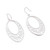 Sterling silver filigree dangle earrings, 'Oval Drops' - Oval Sterling Silver Filigree Dangle Earrings from Peru (image 2d) thumbail