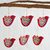 Ceramic ornaments, 'Doves of the Heart' (set of 6) - Hand-Painted Ceramic Dove Ornaments from Peru (Set of 6) thumbail