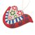 Ceramic ornaments, 'Doves of the Heart' (set of 6) - Hand-Painted Ceramic Dove Ornaments from Peru (Set of 6) (image 2b) thumbail
