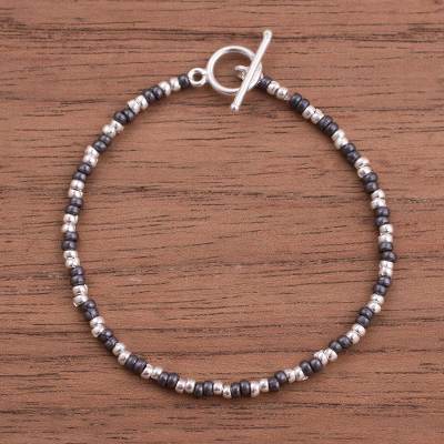 Sterling silver beaded bracelet, Infinite Choices