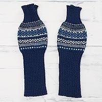 Alpaca blend arm warmers,