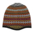 Alpaca blend knit hat, 'Bright Diamonds' - White and Multicolored Alpaca Blend Knit Hat from Peru thumbail
