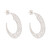 Sterling silver filigree half-hoop earrings, 'Glistening Moons' - Sterling Silver Filigree Half-Hoop Earrings from Peru (image 2a) thumbail
