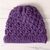 100% alpaca hat, 'Berry Patch' - Blue-Purple Hand Crocheted 100% Alpaca Hat from Peru (image 2) thumbail