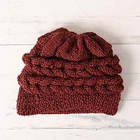 100% alpaca hat,