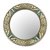 Bronze and copper wall mirror, 'Pre-Hispanic Classic' - Geometric Bronze and Copper Wall Mirror from Peru thumbail