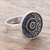 Sterling silver filigree cocktail ring, 'Essence of Circles' - Circular Sterling Silver Filigree Cocktail Ring from Peru (image 2b) thumbail