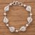 Sterling silver filigree link bracelet, 'Aguaymanto Bliss' - Sterling Silver Filigree Link Bracelet Crafted in Peru thumbail
