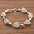 Sterling silver filigree link bracelet, 'Aguaymanto Bliss' - Sterling Silver Filigree Link Bracelet Crafted in Peru (image 2b) thumbail