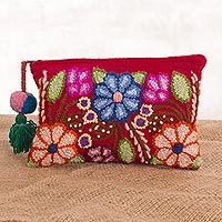 100% alpaca clutch,