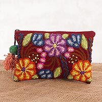 100% alpaca clutch,