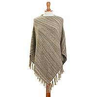 100% alpaca poncho,