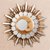 Bronze gilded cedar wood wall mirror, 'Moon Ray Magnificence' - Shining Crescent Moon Bronzed Cedar Wood Wall Mirror (image 2) thumbail