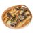 Reverse-painted glass tray, 'Seahorse Seascape' - Seahorse and Sea Life Scene Reverse-Painted Glass Tray (image 2a) thumbail
