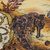 Reverse-painted glass tray, 'Seahorse Seascape' - Seahorse and Sea Life Scene Reverse-Painted Glass Tray (image 2e) thumbail