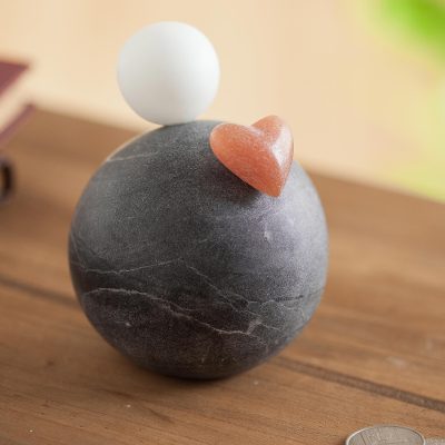 Alabaster figurine, Charcoal Lover (4 inch)