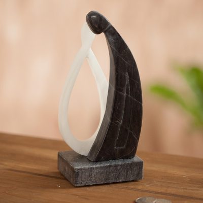 Alabaster sculpture, Abstract Love