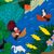 Cotton blend patchwork wall hanging, 'Amazon Jungle' - Cotton Blend Patchwork Wall Hanging of the Amazon Rainforest (image 2b) thumbail
