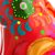 Ceramic figurine, 'Sweet Cat in Red' - Hand-Painted Ceramic Cat Figurine in Red from Peru (image 2f) thumbail
