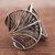 Sterling silver filigree band ring, 'Dark Windy Currents' - Oxidized Sterling Silver Filigree Band Ring from Peru (image 2b) thumbail