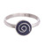 Lapis lazuli cocktail ring, 'Andean Swirl' - Swirl Motif Lapis Lazuli Cocktail Ring from Peru (image 2a) thumbail