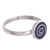 Lapis lazuli cocktail ring, 'Andean Swirl' - Swirl Motif Lapis Lazuli Cocktail Ring from Peru (image 2c) thumbail