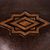 Leather catchall, 'Inca Diamonds' - Diamond Pattern Leather Catchall from Peru (image 2e) thumbail