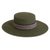 Alpaca and wool blend felt hat, 'Nawi in Olive' - Alpaca and Wool Blend Felt Hat in Olive from Peru (image 2a) thumbail