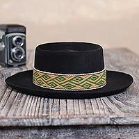 Alpaca and wool blend felt hat,
