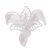 Sterling silver filigree brooch pin, 'Tropical Orchid' - Orchid Sterling Silver Filigree Brooch Pin from Peru (image 2a) thumbail