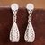 Sterling silver filigree dangle earrings, 'Glistening Utopia' - Sterling Silver Filigree Dangle Earrings Crafted in Peru thumbail