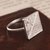 Sterling silver filigree cocktail ring, 'Colonial Square' - Square Sterling Silver Filigree Cocktail Ring from Peru (image 2b) thumbail