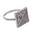 Sterling silver filigree cocktail ring, 'Dark Colonial Square' - Oxidized Sterling Silver Filigree Cocktail Ring from Peru (image 2c) thumbail