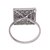 Sterling silver filigree cocktail ring, 'Dark Colonial Square' - Oxidized Sterling Silver Filigree Cocktail Ring from Peru (image 2d) thumbail