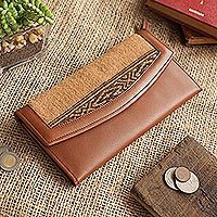 Leather clutch,