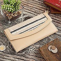 Leather clutch,